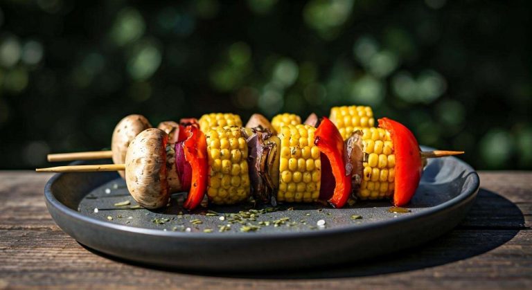 Le secret pour des brochettes de légumes qui ne brûlent pas sur le barbecue