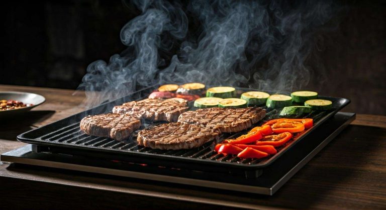 L'erreur de ne pas préchauffer la plancha, ce qui fait attacher les aliments et les cuit mal
