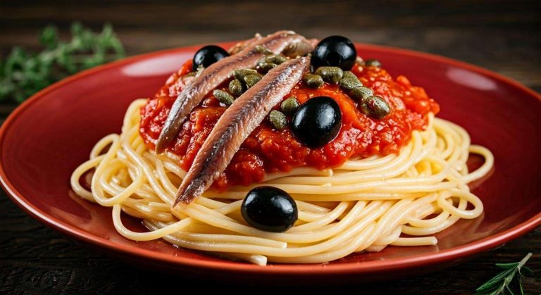 30 minutes pour ce plat de pâtes à la "puttanesca", un classique italien relevé