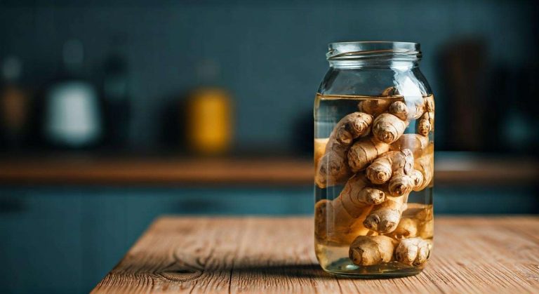 Cette astuce pour conserver le gingembre frais dans un bocal d'alcool blanc est très efficace