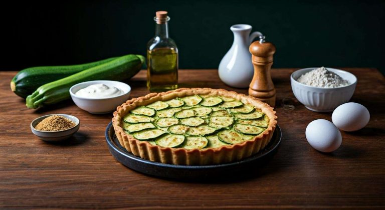 « Je fais cette tarte salée sans pâte avec des courgettes et du chèvre, c'est léger et parfait pour le soir »