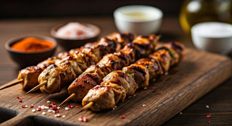 Le secret pour des brochettes de poulet qui restent tendres et juteuses après la cuisson