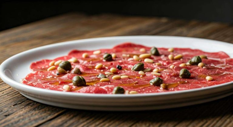 Le secret d'un bon "carpaccio" de bœuf, c'est de le congeler 15 minutes avant de le trancher