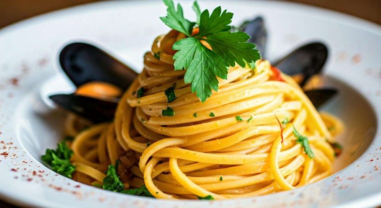 30 minutes pour ce plat de pâtes aux moules et au safran