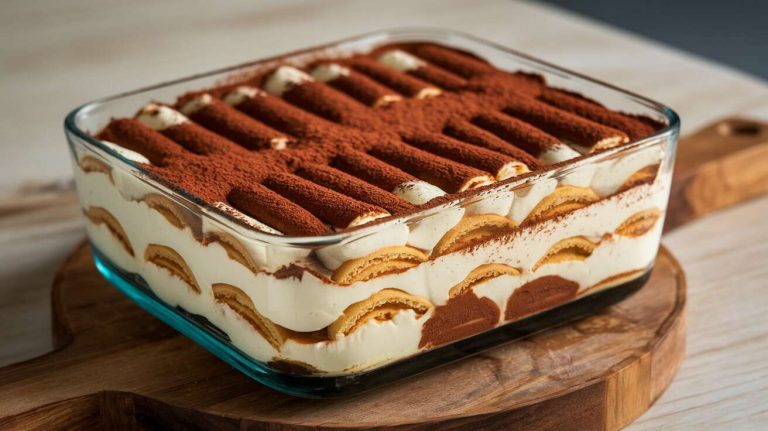 Cette version du tiramisu sans œufs est tout aussi gourmande et bien plus légère, parfaite pour finir un repas