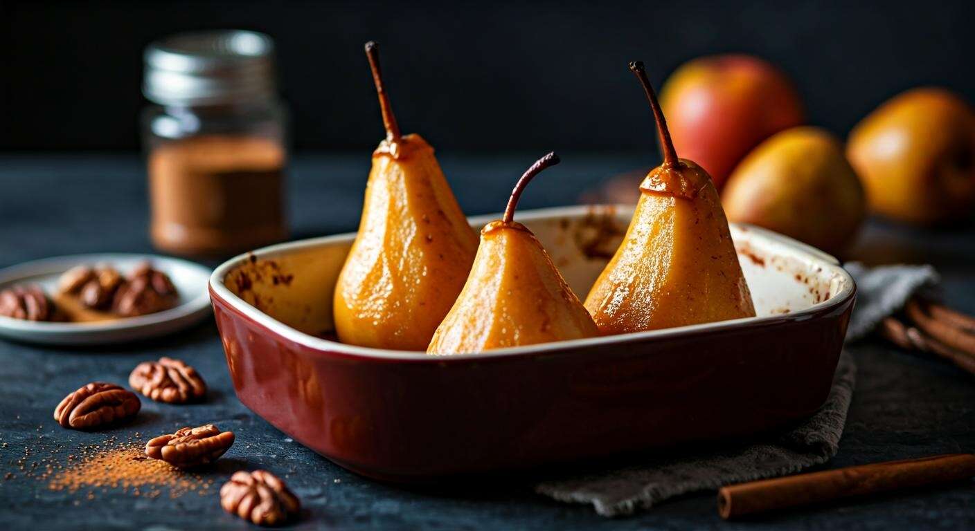 Poires au four : recette gourmande et facile