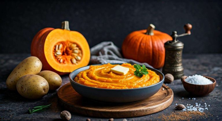 Purée de potiron et pommes de terre : recette savoureuse