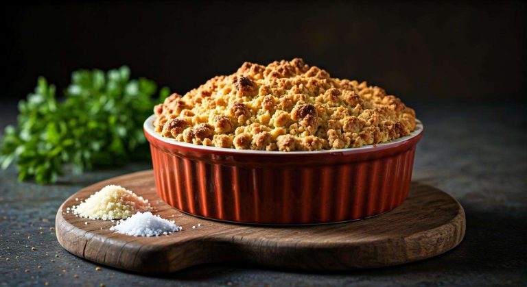 Crumble de potiron au parmesan : recette savoureuse