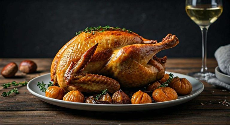 Recette de pintade fermière farcie au four