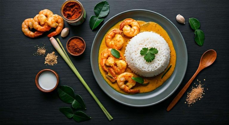 Crevettes au curry et lait de coco : un délice exotique