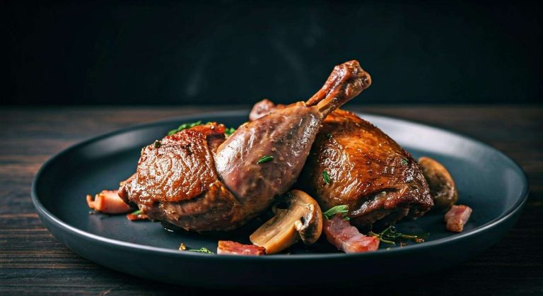 Pigeon aux lardons et champignons : recette gourmande