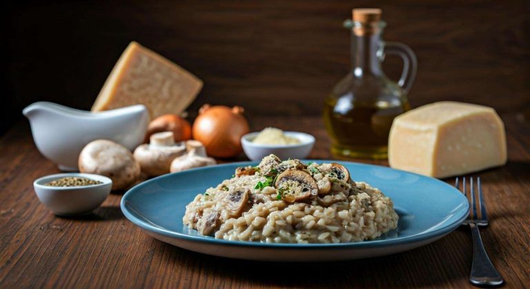 Risotto crémeux aux champignons et Parmesan : recette facile