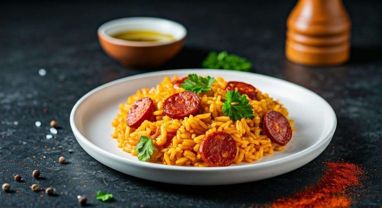Riz à la portugaise : recette facile et savoureuse