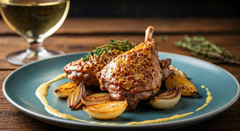 Recette de cuisses de lapin à la moutarde