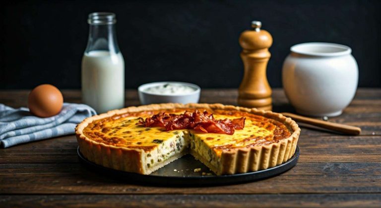 Quiche sans crème fraîche : recette légère et savoureuse