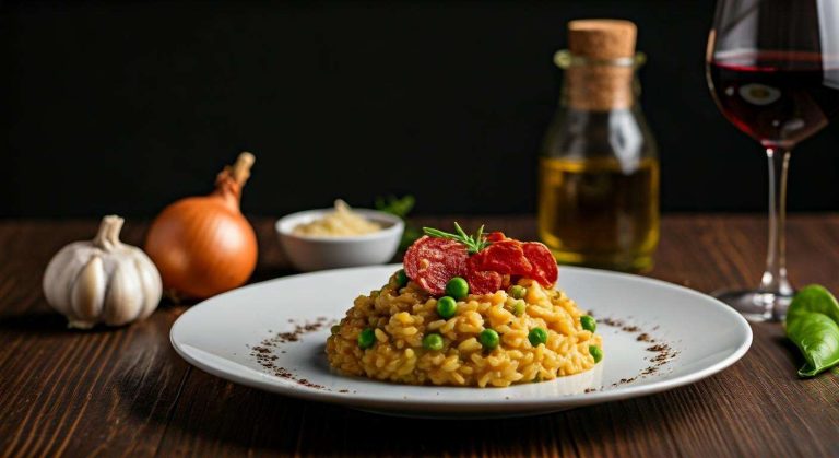 Risotto petits pois et chorizo au Cookeo : recette facile et savoureuse