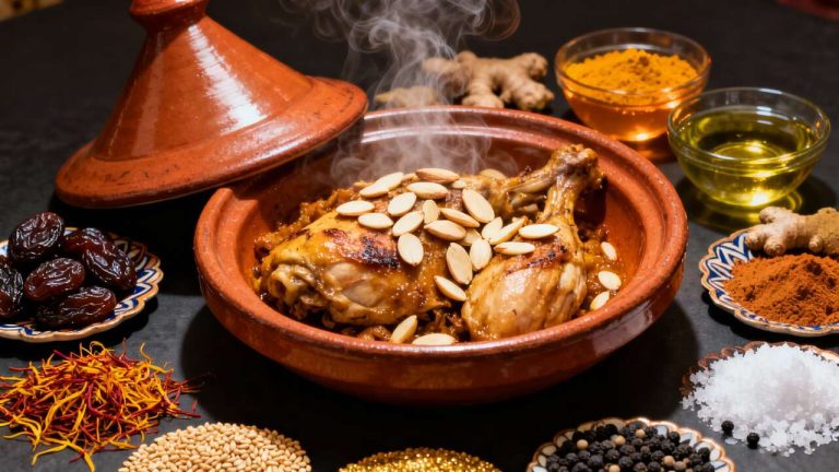 Tajine de poulet aux pruneaux : recette savoureuse