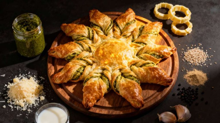Recette de la tarte soleil au pesto simplifiée