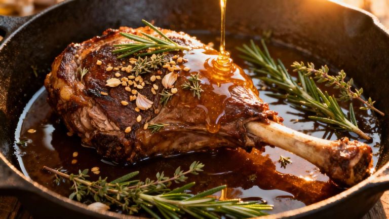 Gigot d’agneau confit : recette fondante en 4 heures