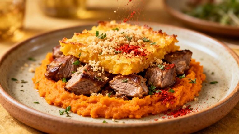 Parmentier à la patate douce : recette gourmande