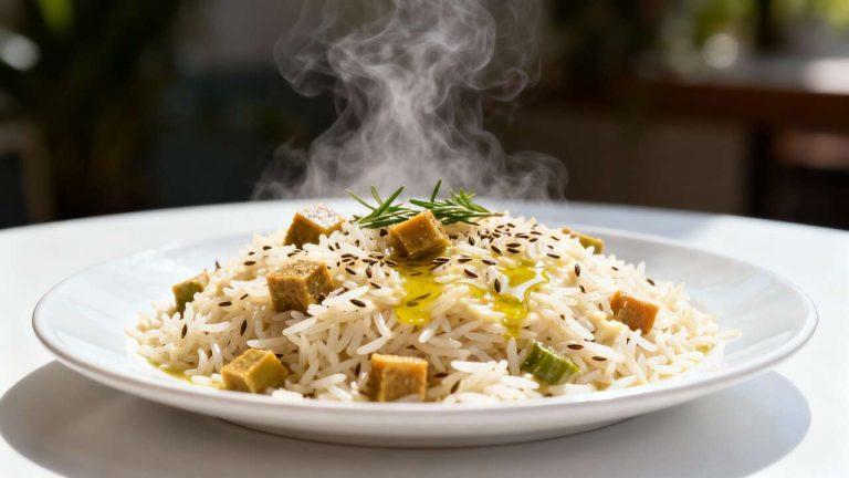 Riz à la Crème Fraîche et Cumin : recette Savoureuse