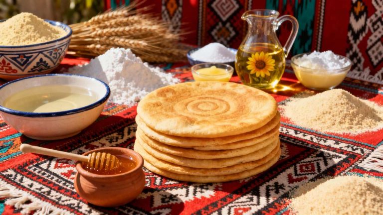 Crêpe Marocaine Msemen : recette Authentique Facile