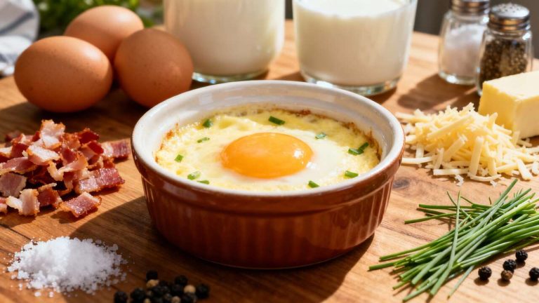 Oeuf Cocotte au Four : recette Facile et Délicieuse