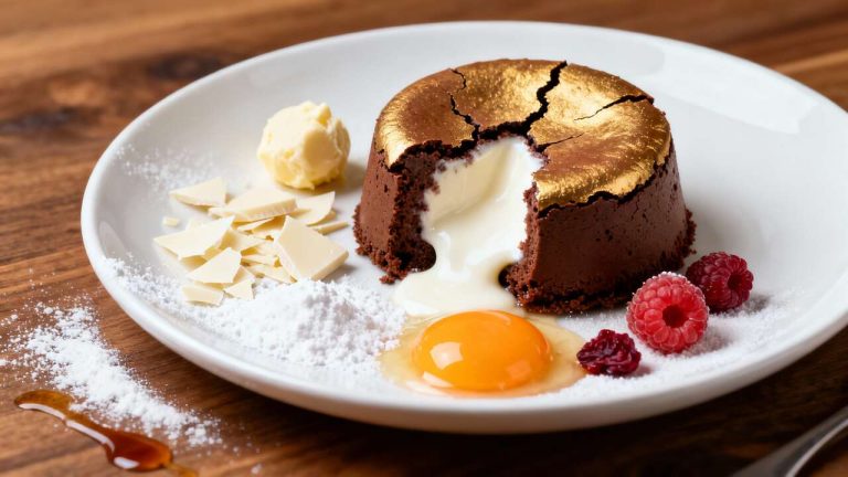 Fondant au chocolat blanc : recette gourmande