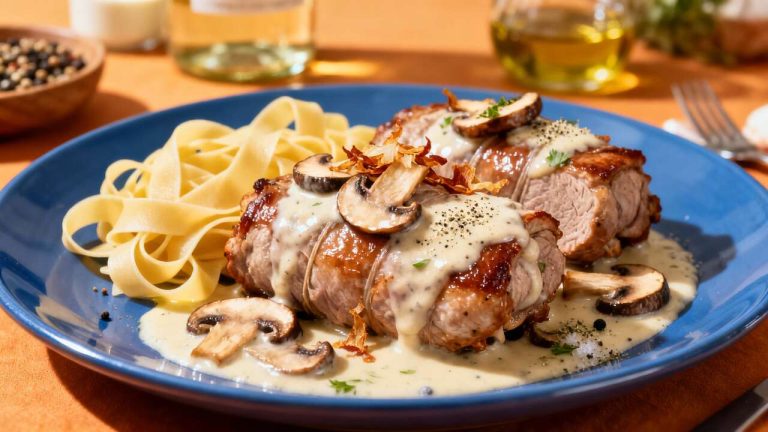 Paupiettes de porc à la crème au Cookeo : recette facile et savoureuse