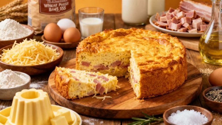 Recette de Cake au Jambon et Gruyère Râpé : facile et Savoureux