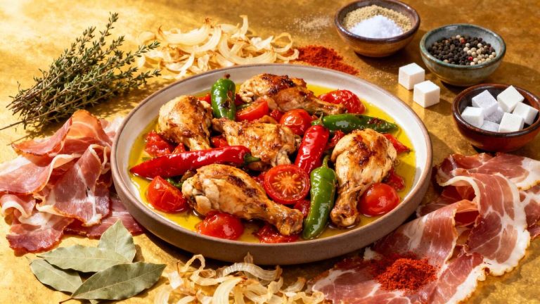 Poulet Basquaise Facile : recette Traditionnelle Savoureuse