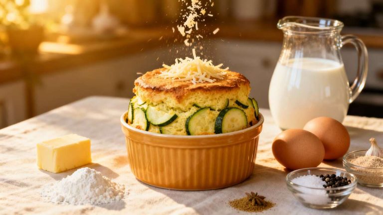 Soufflé aux courgettes : recette facile et délicieuse