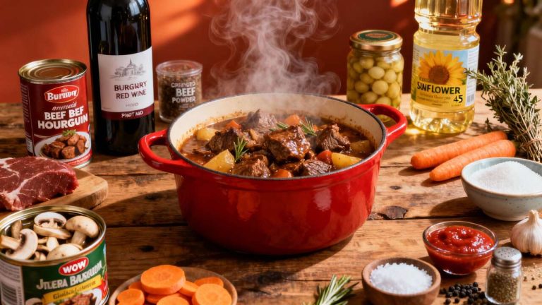 Recette de Bœuf Bourguignon Simple et Savoureux