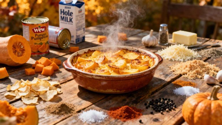 Gratin de potiron et pommes de terre : recette délicieuse et facile