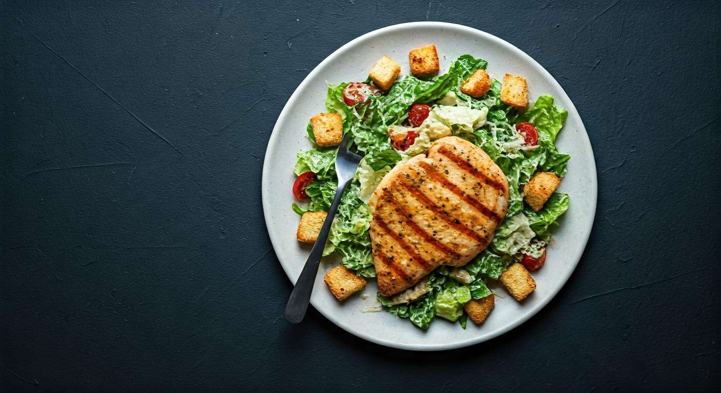 Salade César au Poulet : recette Facile et Savoureuse