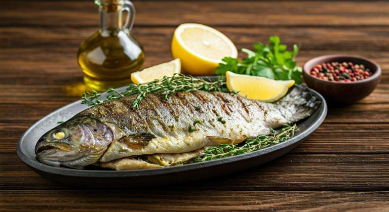 Truite grillée au thym et aux herbes : recette simple et savoureuse
