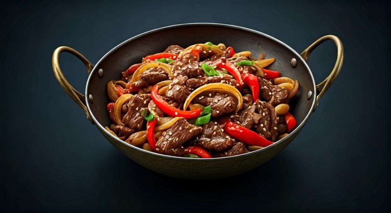 Wok de bœuf aux poivrons et oignons : recette facile et savoureuse