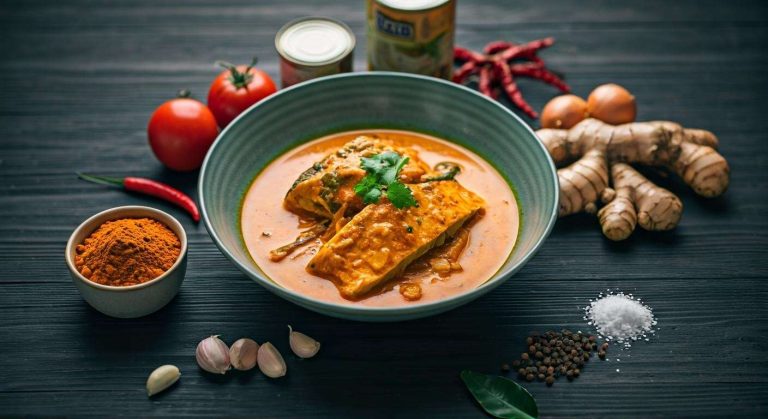 Mijoté de poisson au curry et lait de coco : recette exotique
