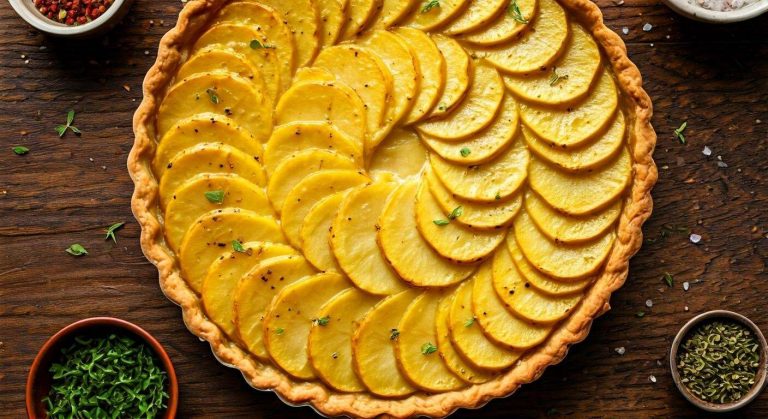 Recette de la tarte aux pommes de terre été simple et savoureuse