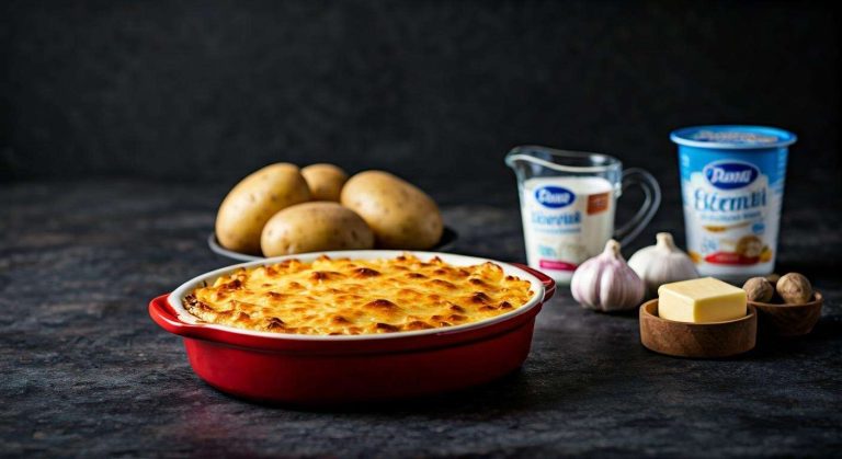 Gratin dauphinois à la crème fraîche express et économique