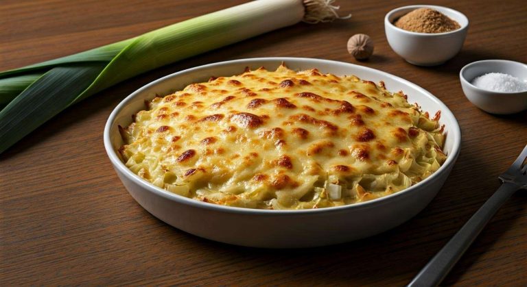 Gratin de poireaux à l'emmental : recette savoureuse et facile