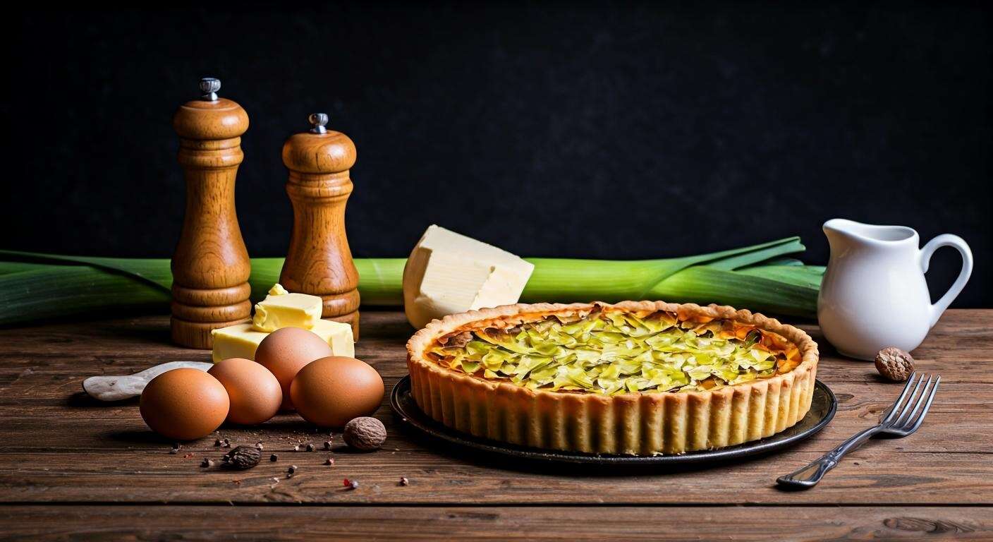 Recette de quiche aux poireaux et chèvre