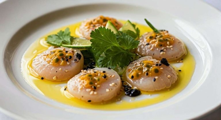 Carpaccio de Saint-Jacques par Pierre Chomet : recette Gourmande