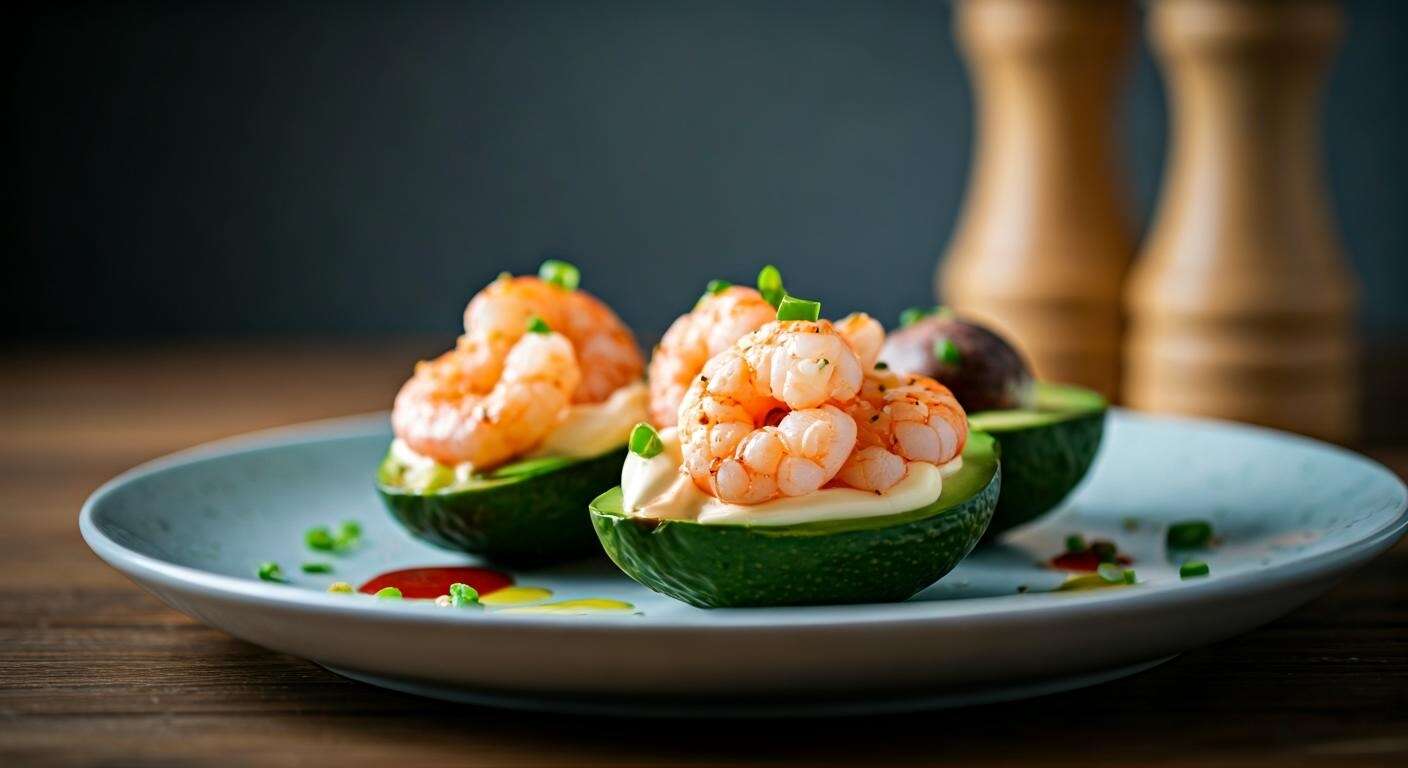 Recette d'avocats aux crevettes : un duo gourmand