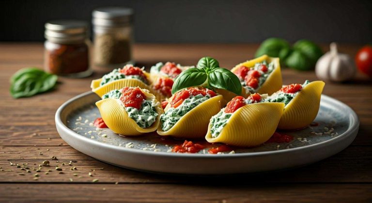 Conchiglioni farcis à la ricotta et aux épinards : recette facile et savoureuse