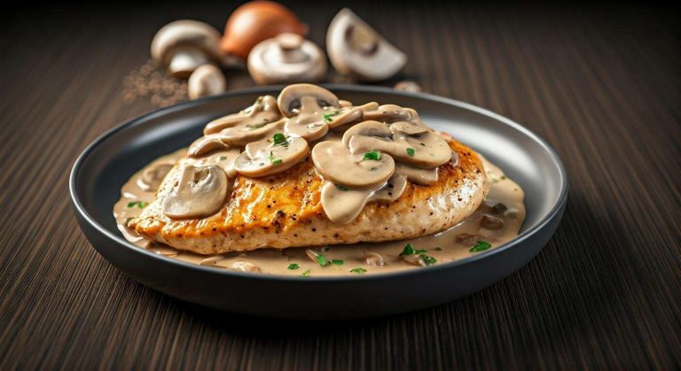 Poulet à la crème et champignons : recette savoureuse et facile