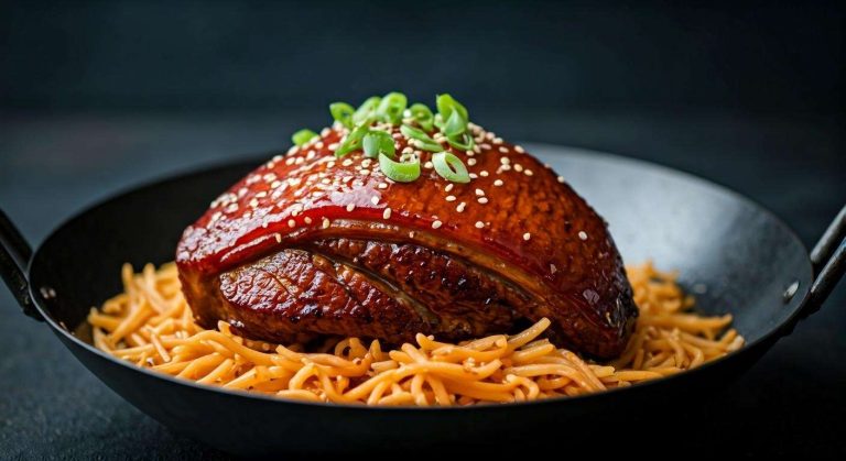 Échine de porc caramélisée au wok : recette savoureuse et rapide