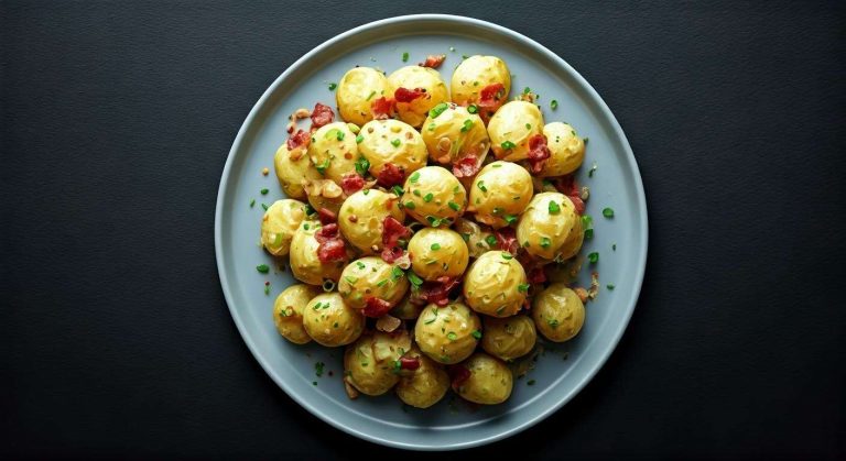 Salade de Pommes de Terre aux Lardons et Moutarde à l'Ancienne