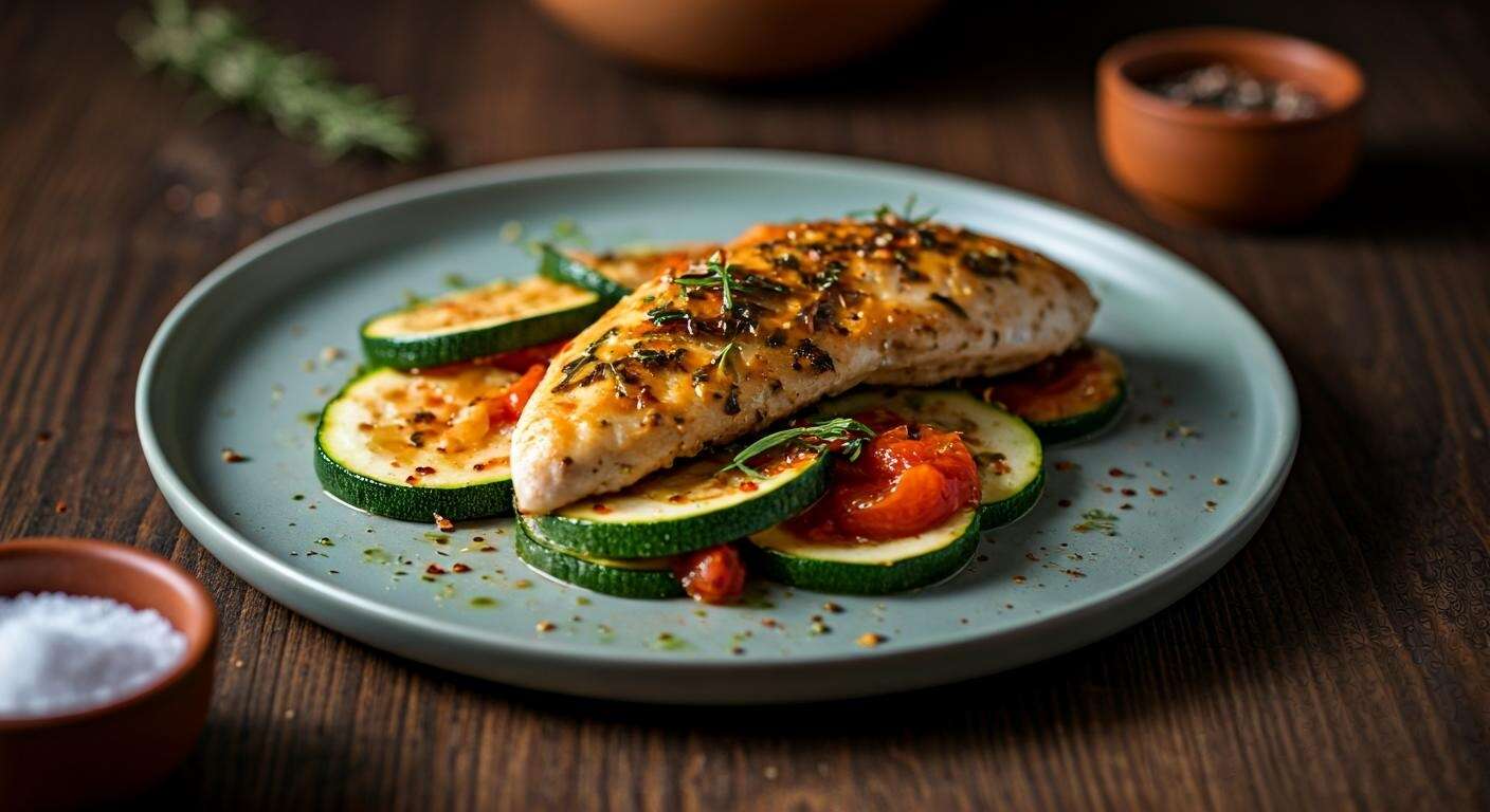 Courgettes au Poulet : recette Facile et Savoureuse