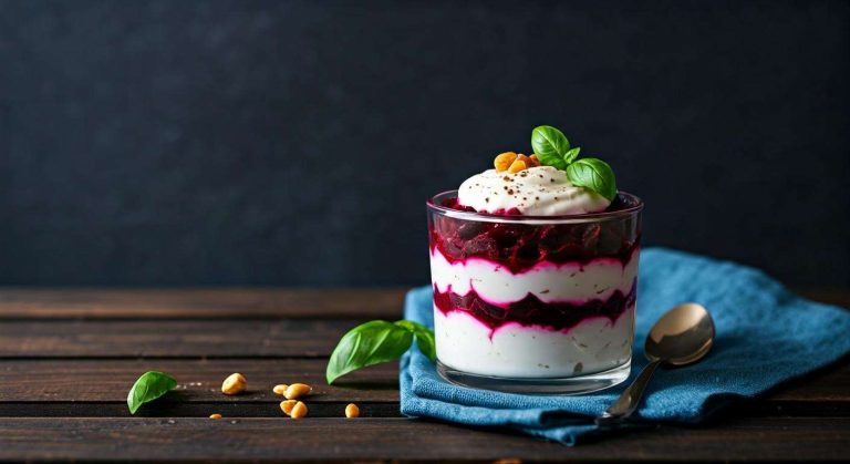 Verrines apéritives betterave, chèvre et basilic : recette facile